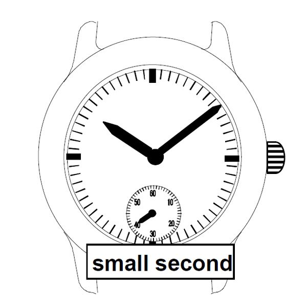 Movement - uurwerk VD78 small second - Afbeelding 1