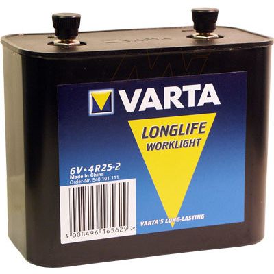 Blokbatterij Wonder /Varta 4R25-2 6Volt - Afbeelding 1