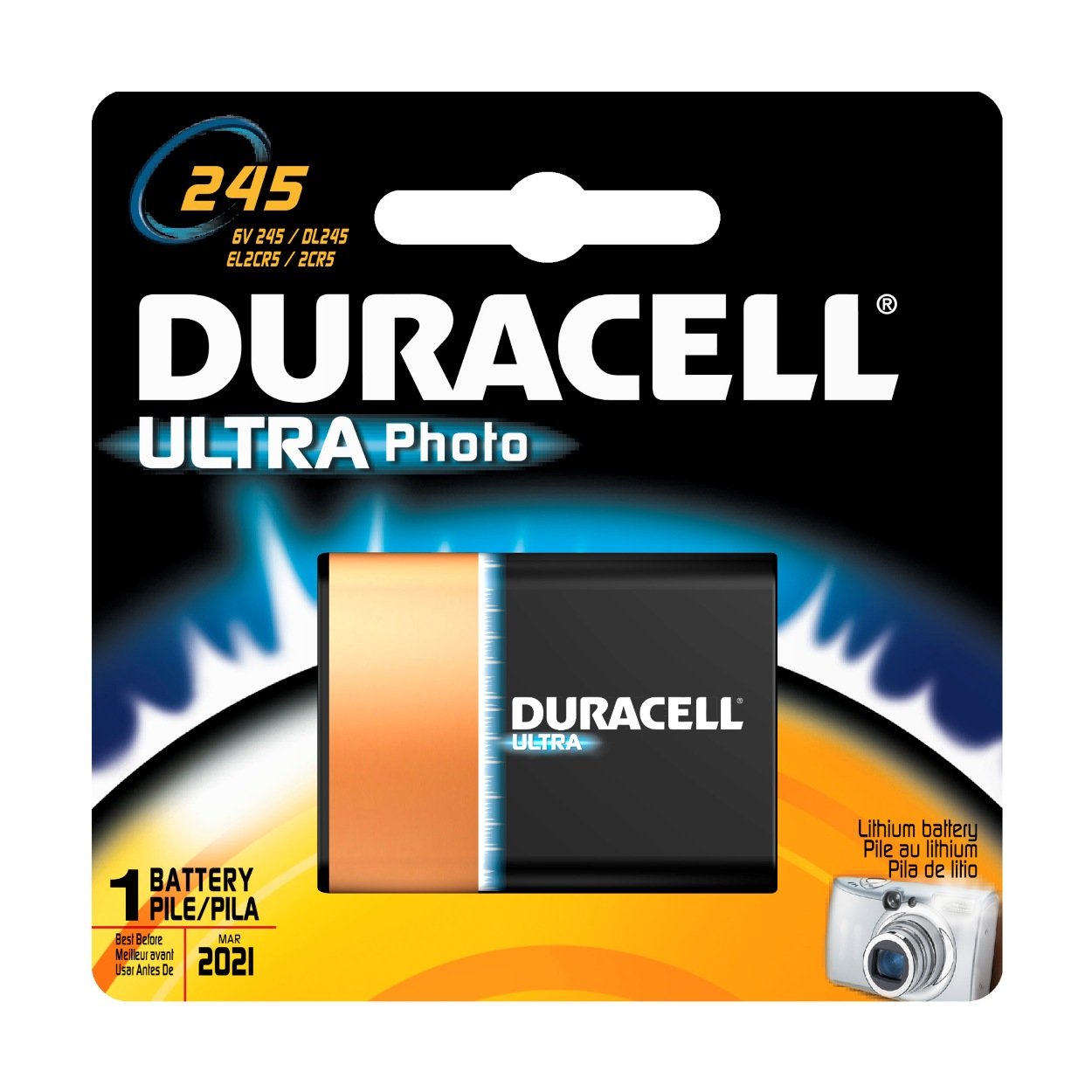 Duracell foto lithium DL 245 ULTRA 2CR5 6V - Afbeelding 1
