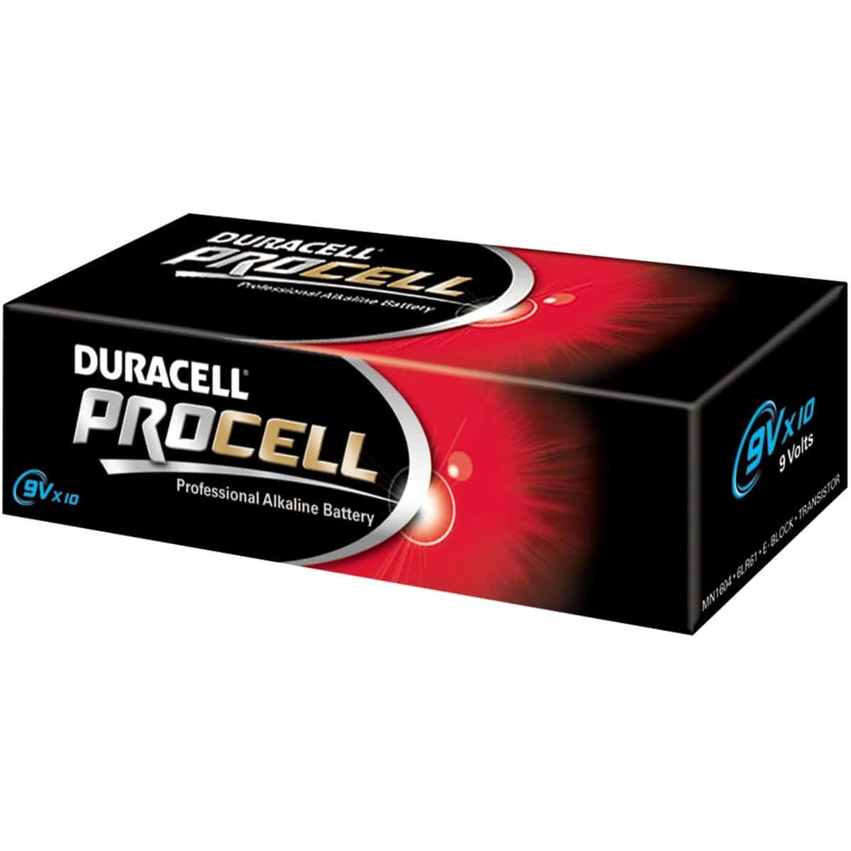 Duracell MN1604 Procell 9V per doos 10st. - Afbeelding 1