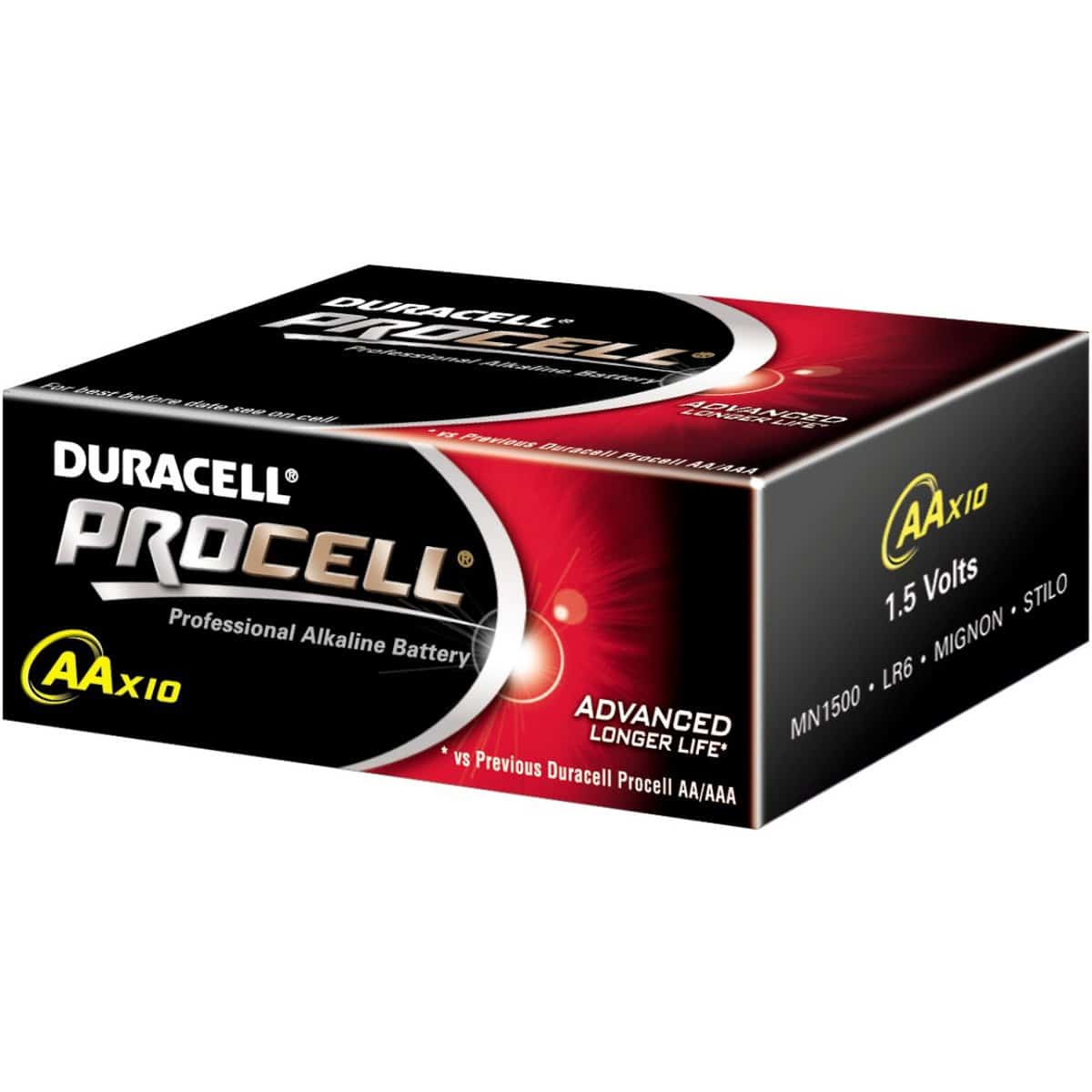 Duracell MN1500 AA Procell penlite ds 10 - Afbeelding 1