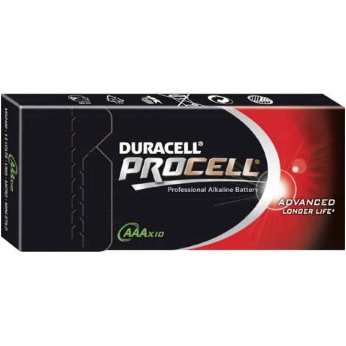 Duracell MN2400 AAA Procell dunne penlite ds10 - Afbeelding 1