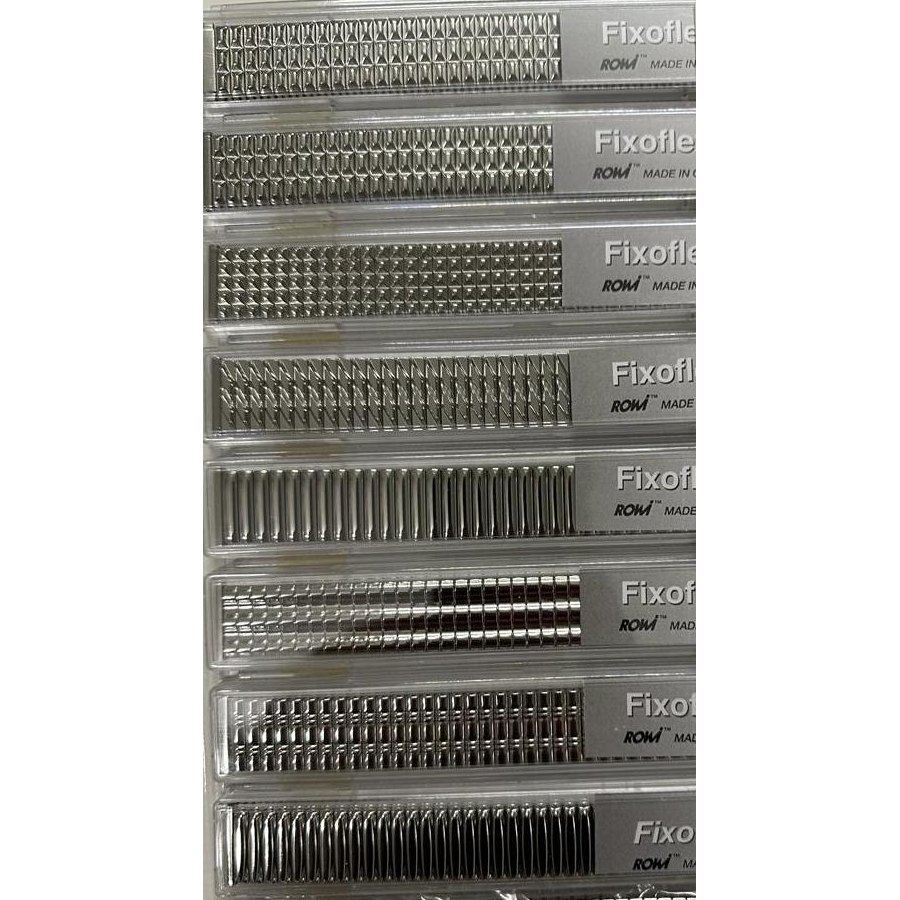Pakket 8x Fixoflex ROWI Edelstaal Rekband  12-20mm assorti - Afbeelding 1