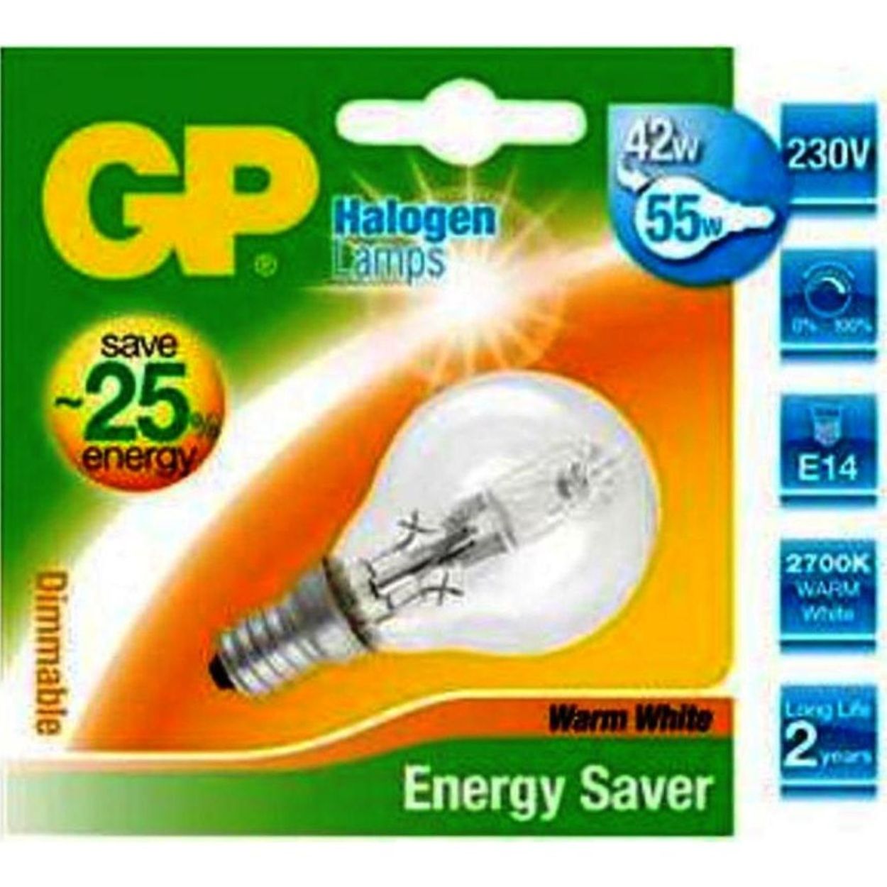 GP Mini Globe ES E14 46W - Afbeelding 1
