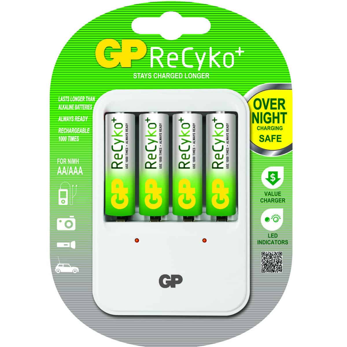 GP ReCyko+ PB42. incl. 4 x 210AAHCB PB420GS - Afbeelding 1
