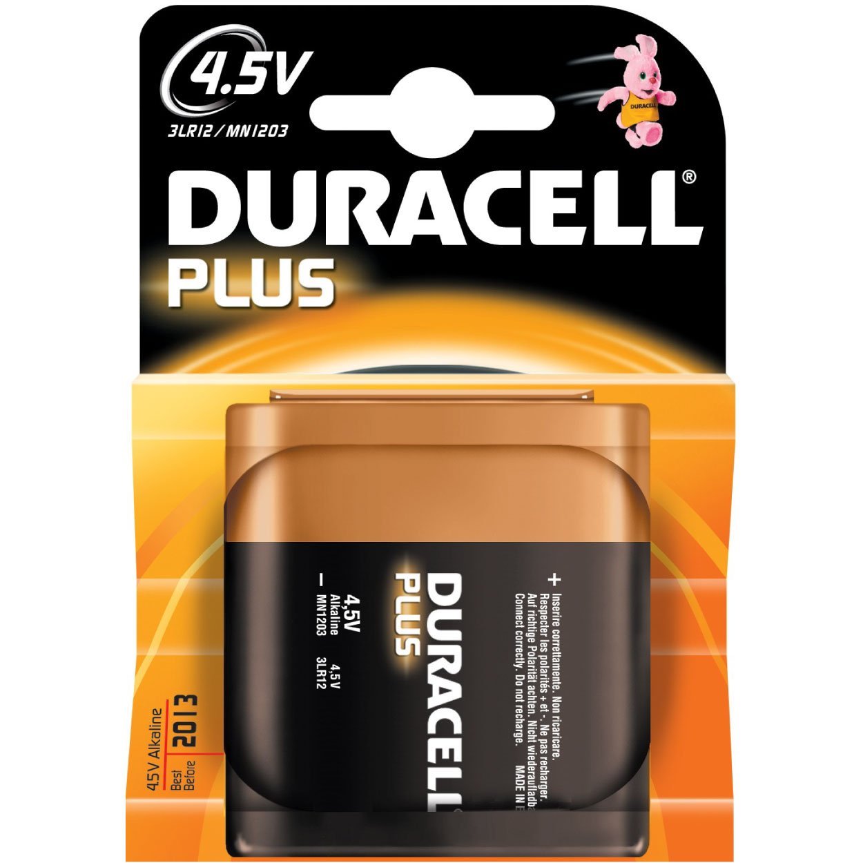 schaamte Groot straffen Duracell 3LR12 Plus 4,5V platte batterij bl/1 - Excellentwebshop