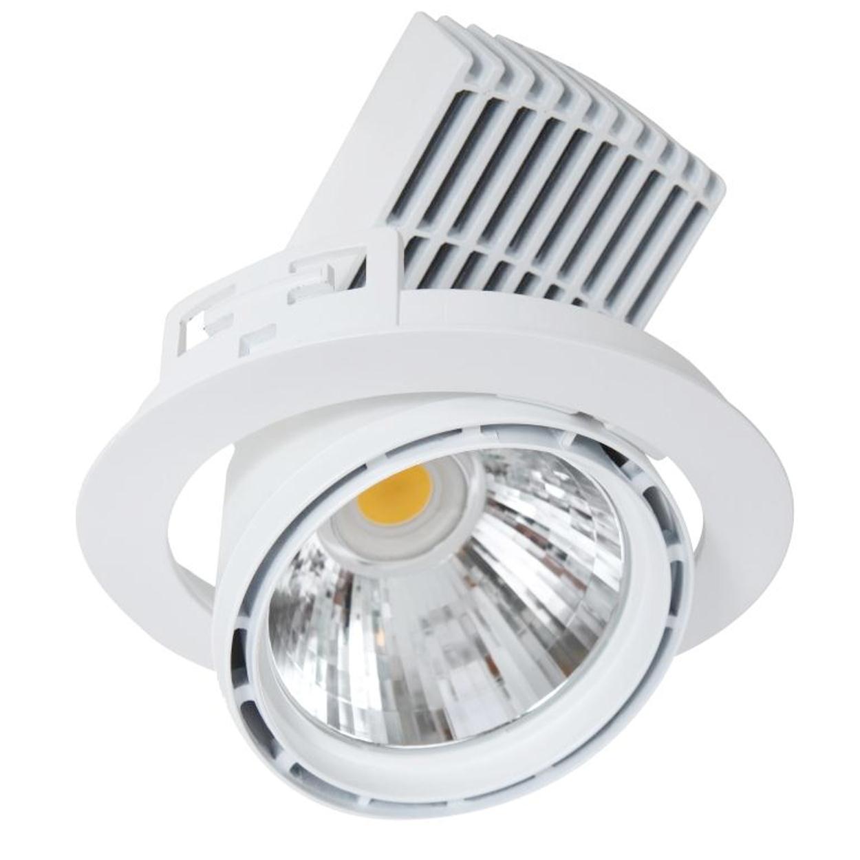 SunLED B73 180mm 35W+ Downlighter WH Wit + LED Driver +vwb65 - Afbeelding 1