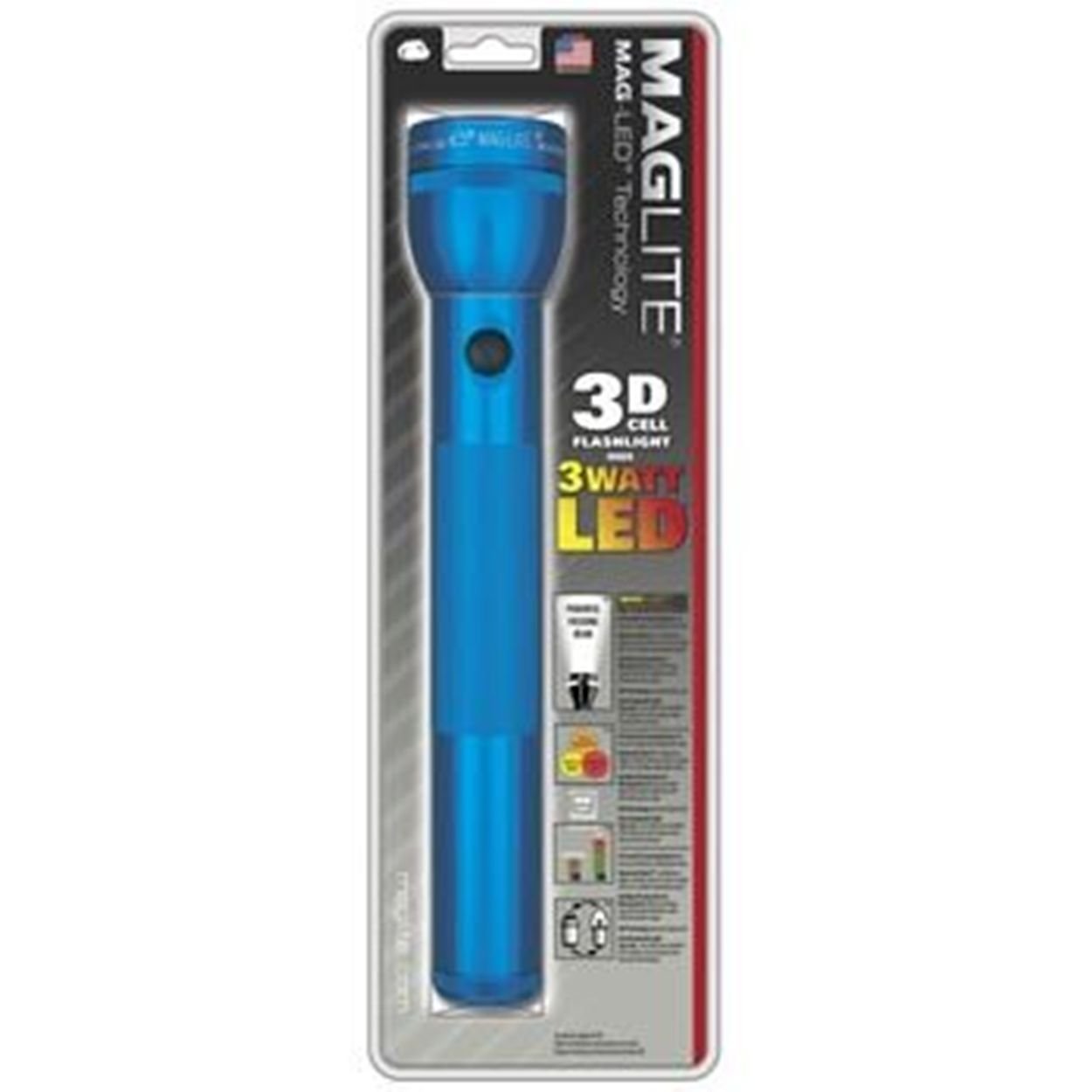 Maglite LED 3D-cell in hang pack Blue - Afbeelding 1