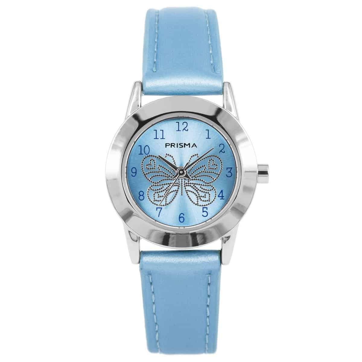 Prisma Horloge CW.184 Kids Butterfly Licht Blauw - Afbeelding 1