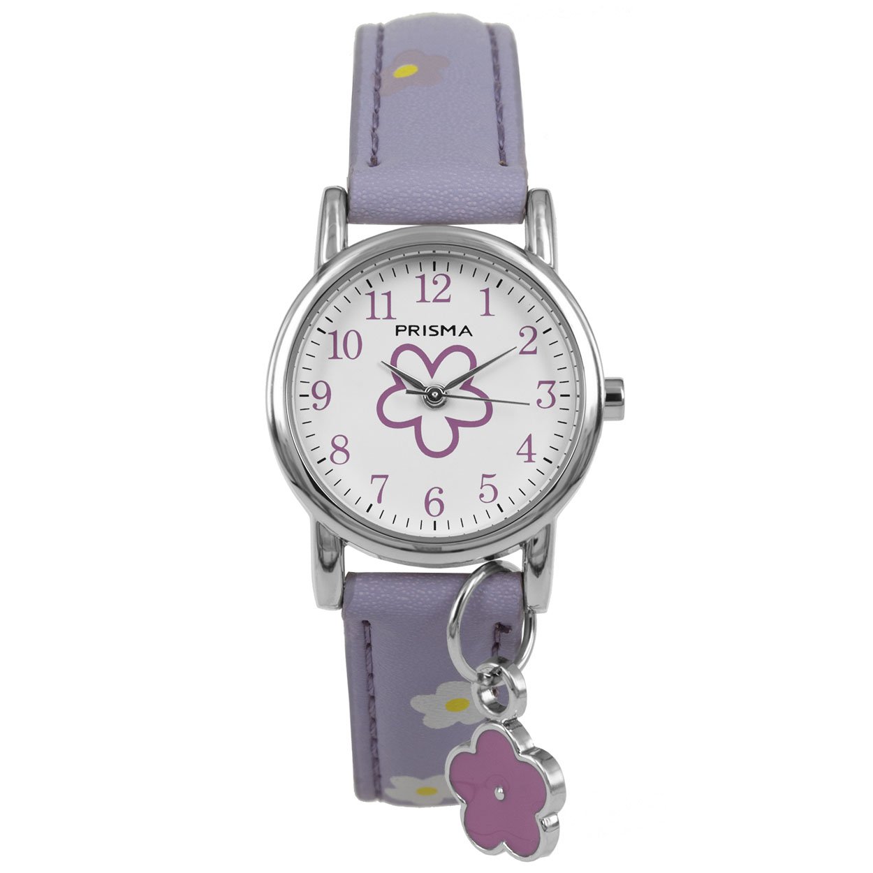 Prisma Horloge CW.321 kids Little Flower Paars - Afbeelding 1
