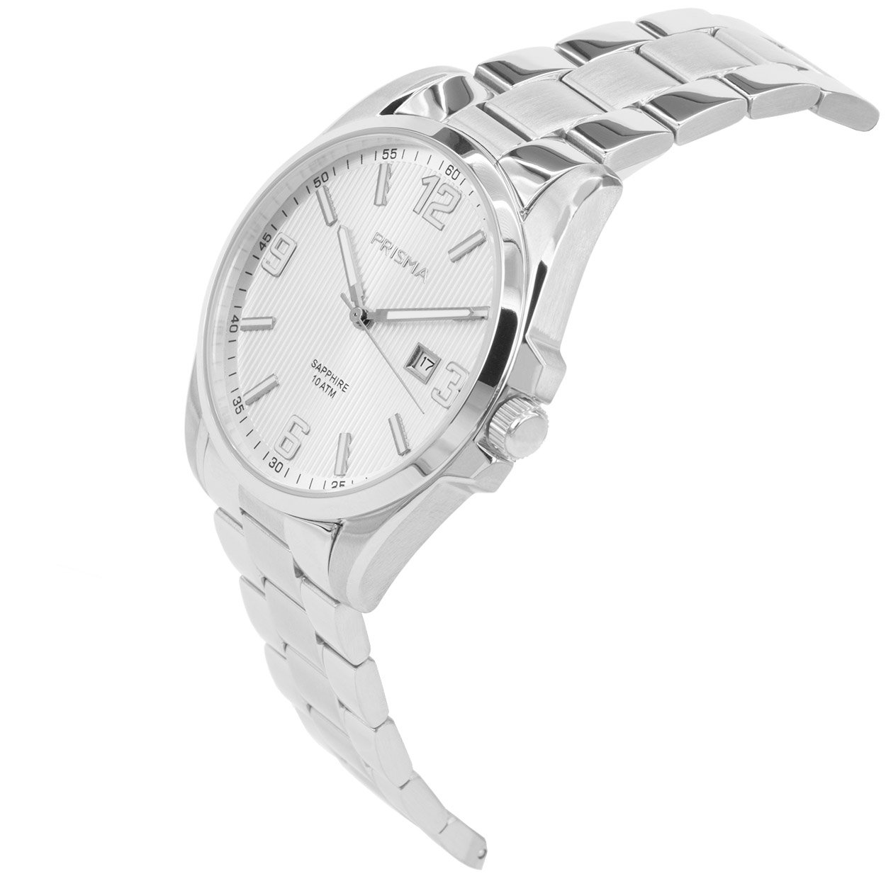 Prisma Horloge P.1145 Heren ShockProof Solid Edelstaal