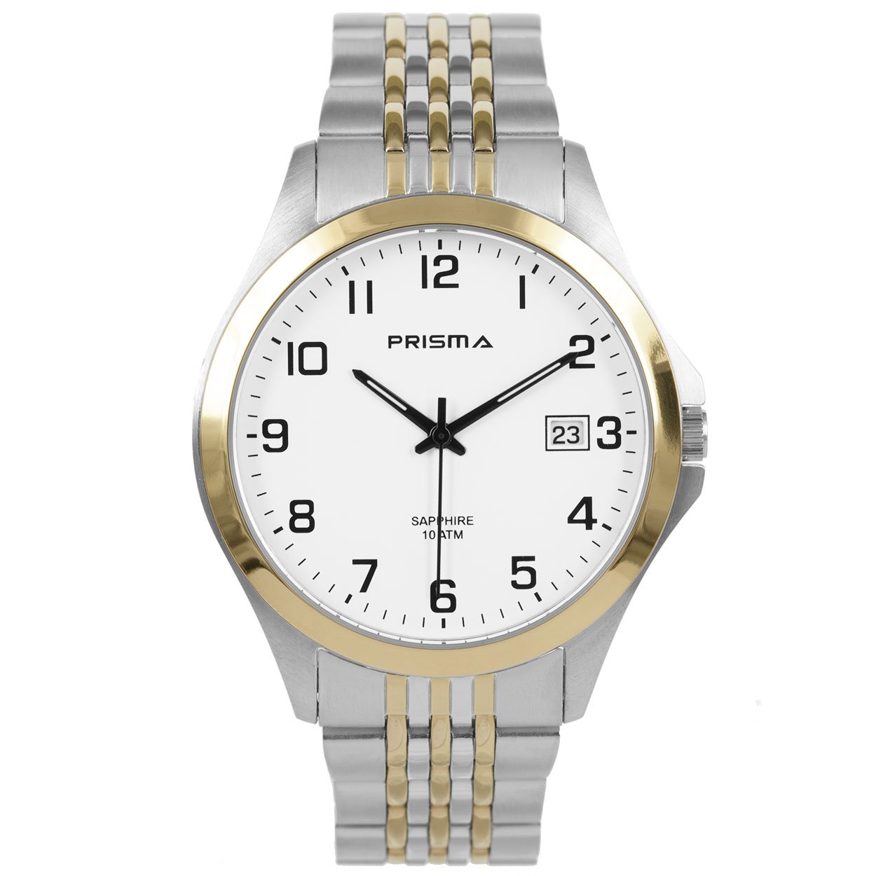 Prisma Horloge P.1797 Heren Edelstaal Saffierglas Bicolor - Afbeelding 1