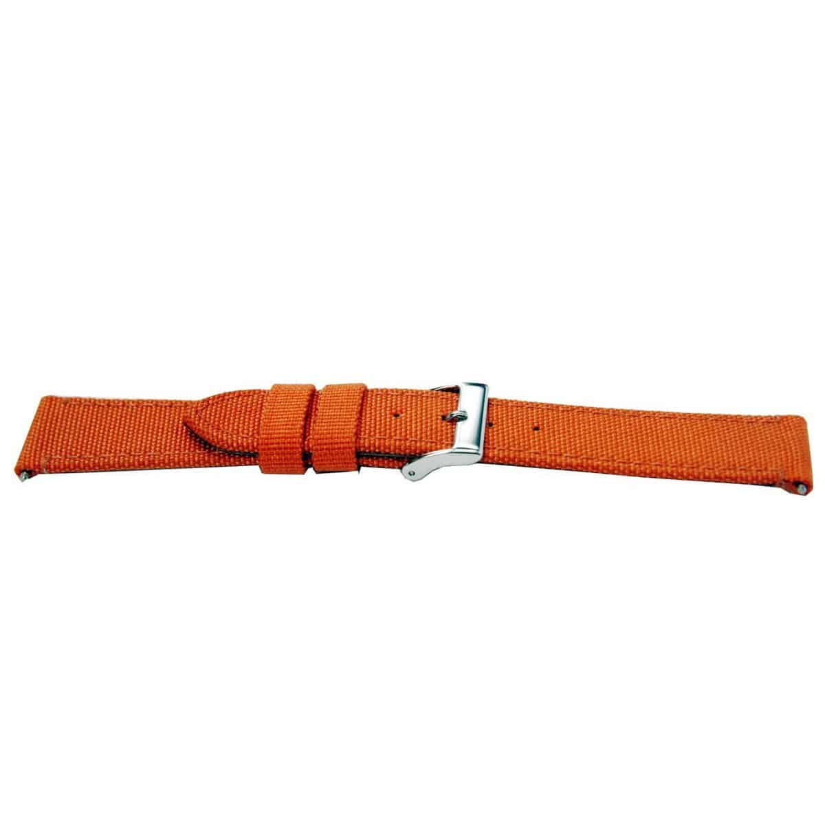 Horlogeband F830 Nylon Oranje 18x16 mm - Afbeelding 1